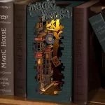 3D Пъзел Robotime - Вълшебната къща, 216 части, Booknook - Image 2