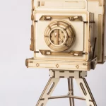 Дървен 3D пъзел Robotime - Ретро фотоапарат (TG403), 142 части - Image 6
