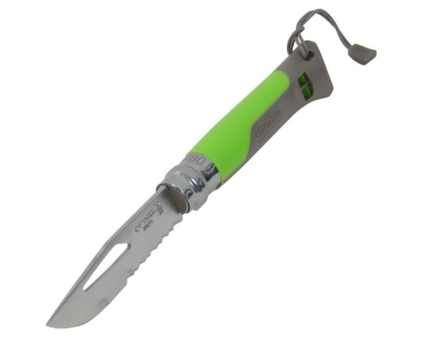 Туристически сгъваем нож Opinel - Outdoor №8, острие 8,5 см, зелено - Image 3