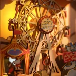 Дървен 3D пъзел Robotime  - Музикална кутия - Карнавал по залез,174 части - Image 5