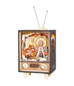 Дървен 3D пъзел Robotime  - Музикална кутия - Карнавал по залез,174 части - Image 2