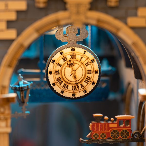 3D Пъзел Robotime - Пътешествие във времето, 258 части, Booknook - Image 2