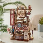Дървен 3D пъзел Robotime - Лабиринт за топчета - Шоколадова фабрика, 420 части - Image 3