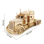 Дървен 3D пъзел Robotime - Камион, 286 части - Image 3