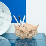 Дървен 3D пъзел Robotime - Сова (моливник), 61 части - Image 2