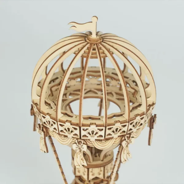 Дървен 3D пъзел Robotime - Балон с горещ въздух, 140 части - Image 5