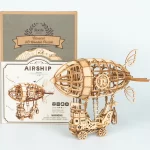 Дървен 3D пъзел Robotime - Дирижабъл, 176 части - Image 5