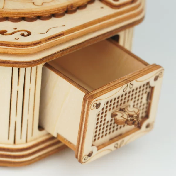 Дървен 3D пъзел Robotime - Грамофон, 122 части - Image 3