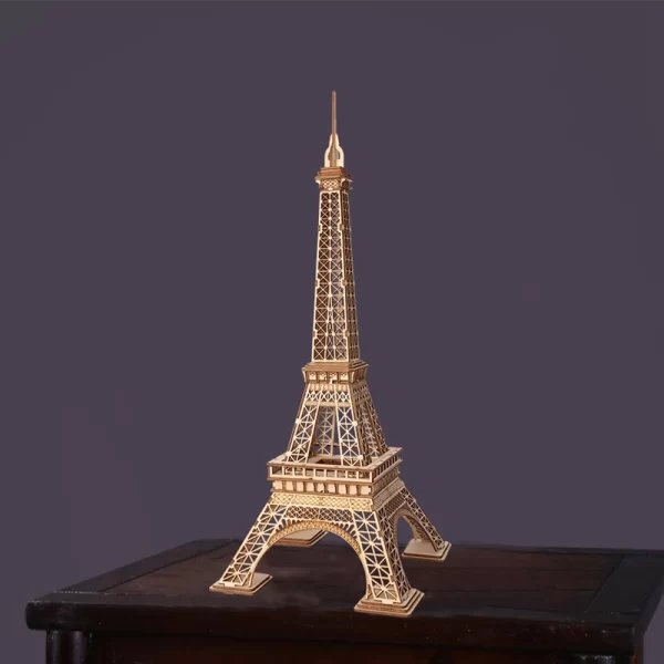 Дървен 3D пъзел Robotime - Айфеловата кула - Image 1