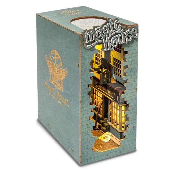 3D Пъзел Robotime - Вълшебната къща, 216 части, Booknook - Image 5