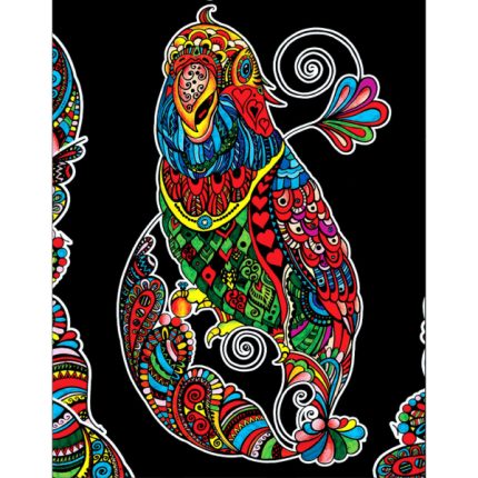 Платно за оцветяване ColorVelvet - Папагал, 47х35