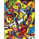 Платно за оцветяване ColorVelvet - Музикални инструменти, 47х35см