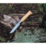 Сгъваем нож Opinel - Olive №8, острие 8,5 см, дръжка маслина - Image 2