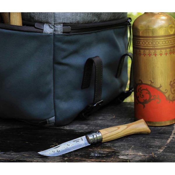 Сгъваем нож Opinel - Olive №8, острие 8,5 см, дръжка маслина - Image 5