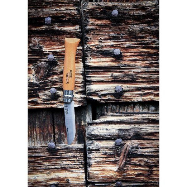 Сгъваем нож Opinel - Carbone №4, острие 5 см - Image 2