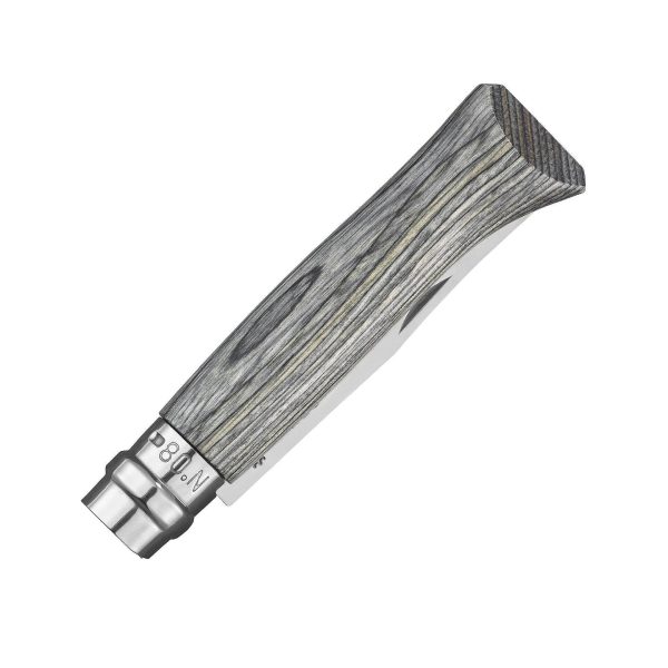 Сгъваем нож Opinel - Ламинирана сива бреза №8, острие 8,5 см - Image 3