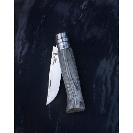 Сгъваем нож Opinel - Ламинирана сива бреза №8, острие 8,5 см