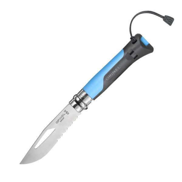 Туристически сгъваем нож Opinel - Outdoor №8, острие 8,5 см, синьо - Image 1