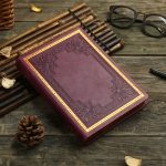 Тефтер Victoria's Journals А5 - Old Book, твърда корица, бургунди