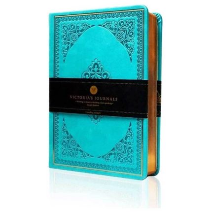 Тефтер Victoria's Journals В6 - Old Book, твърда корица, тюркоаз