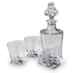 Декантер Mikamax - Twisted decanter set + базалтови охладители и дървена кутия - Image 5