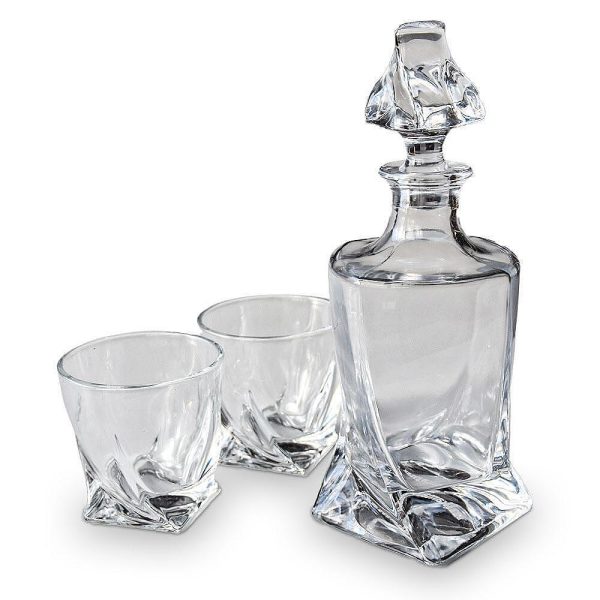 Декантер Mikamax - Twisted decanter set + базалтови охладители и дървена кутия - Image 5