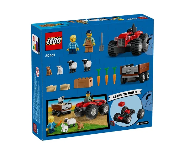 Конструктор LEGO® City 60461 - Фермерски трактор с ремарке и овца - Image 6