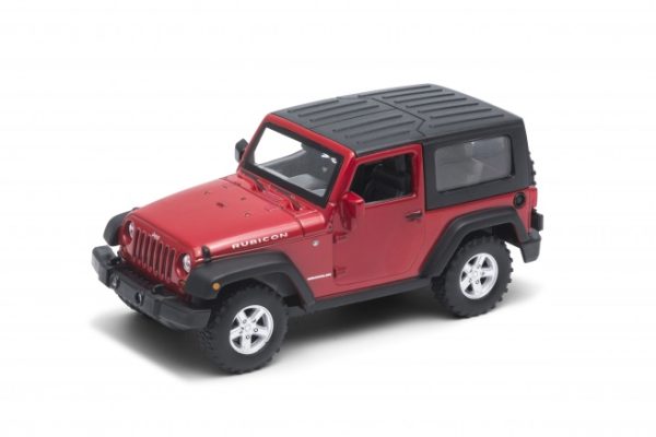 Метална количка Welly - 2007 Jeep Wrangler Rubicon 1:34 - Image 1