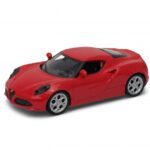 Метална количка Welly - Alfa Romeo 4C, мащаб 1:34