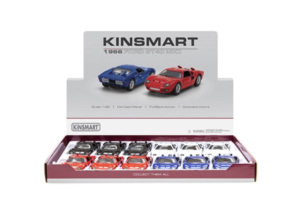 Метална количка Kinsmart - Ford GT40 MKII, мащаб 1:34 - Image 2
