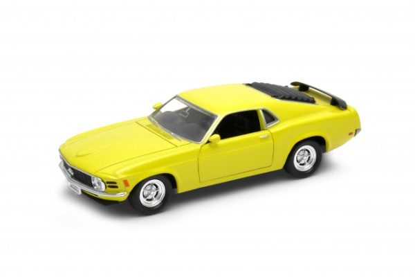 Метална количка Welly - 1970 Ford Mustang Boss 302 1:34 - Image 1