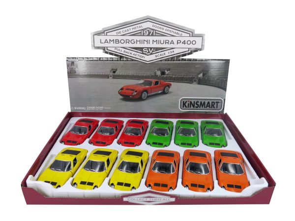 Метална количка Kinsmart - Lamborghini Miura SV, мащаб 1:34 - Image 3