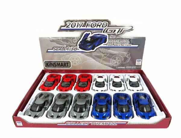 Метална количка Kinsmart - 2017 Ford GT, мащаб 1:34 - Image 2