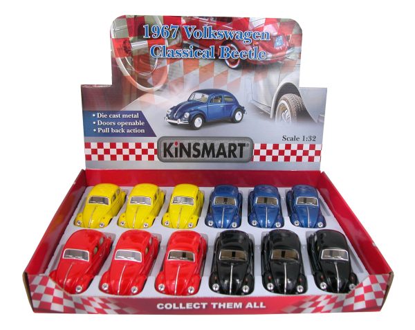 Метална количка Kinsmart - Volkswagen Beetle, мащаб 1:32 - Image 2