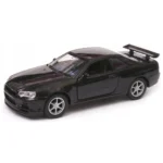 Метална количка Welly - Nissan Skyline GT-R (R34), мащаб 1:34 - Image 2