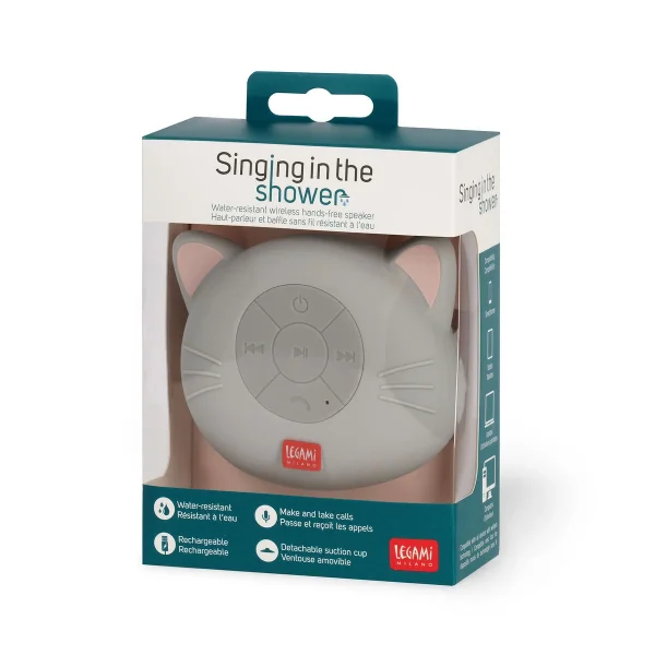 Legami - Водоустойчива Bluetooth хендс-фрий тонколонка (коте) - Image 1