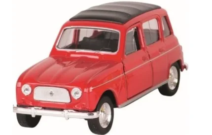 Метална количка Welly - Renault 4, мащаб 1:34