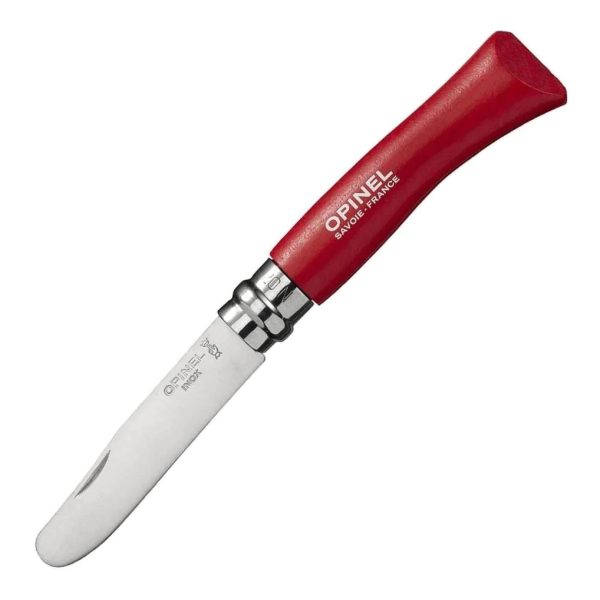 Детски сгъваем нож My First Opinel - Inox, Червен №7, острие 7,5 см - Image 1
