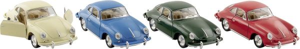 Метална количка Kinsmart - Porsche 356 B Carrera 2, мащаб 1:32 - Image 2