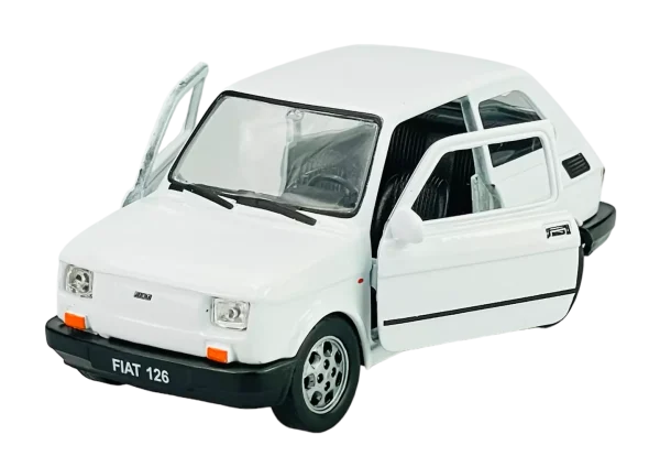 Метална количка Welly - Fiat 126 1:34 - Image 1