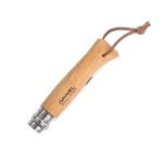 Сгъваем нож Opinel - Inox, с кожена връзка, острие 8,5 см - Image 2