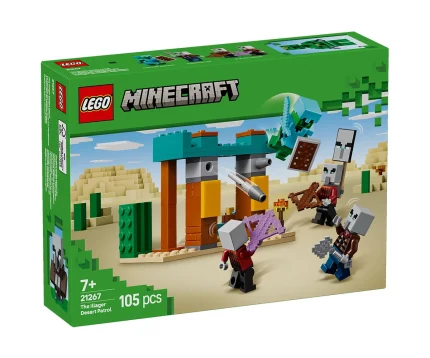 "Конструктор LEGO® Minecraft™ 21267 - Пустинен патрул на злобарите"