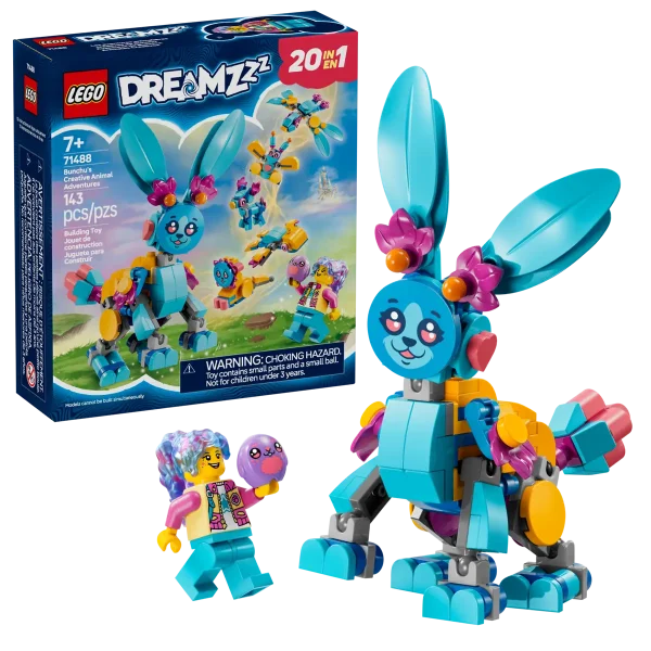 "Конструктор LEGO® DREAMZzz™ 71488 - Креативни животински приключения с Бън-чу"