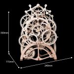 Дървен 3D пъзел Robotime - Часовник с махало, 166 части - Image 16