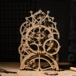 Дървен 3D пъзел Robotime - Часовник с махало, 166 части - Image 10