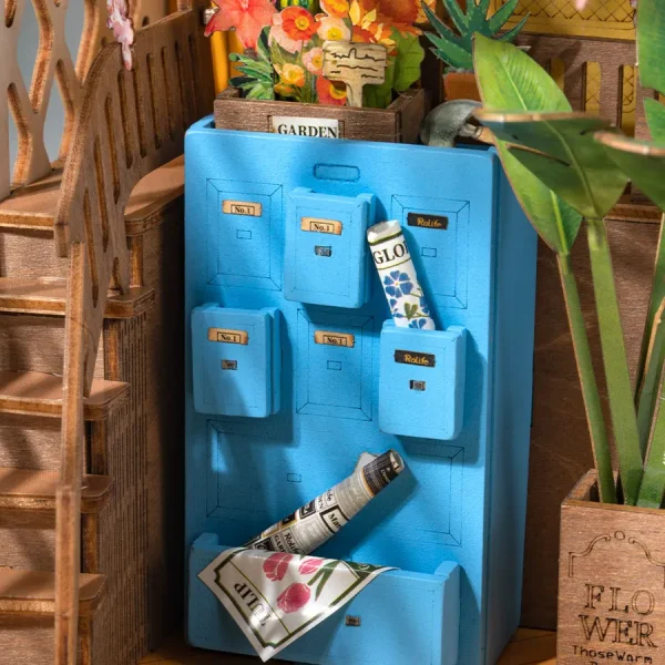 3D Booknook Robotime - Цветарница, 176 части - Image 7