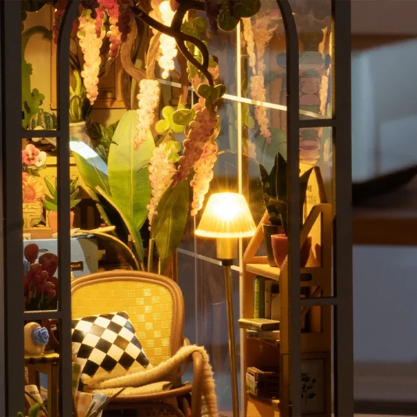 3D Booknook Robotime - Цветарница, 176 части - Image 8