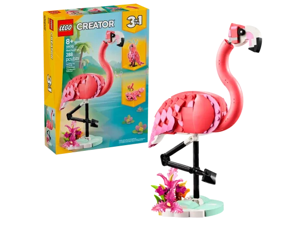 "Конструктор LEGO® Creator 31136 - Фламаниго/Какаду/Аксолотъл"