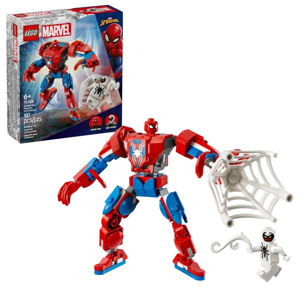 "Конструктор LEGO® Marvel 76308 - Спайдърмен-робот срещу Анти-Венъм"