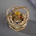 Дървен 3D пъзел Robotime - Механична музикална кутия, 84 части - Image 4